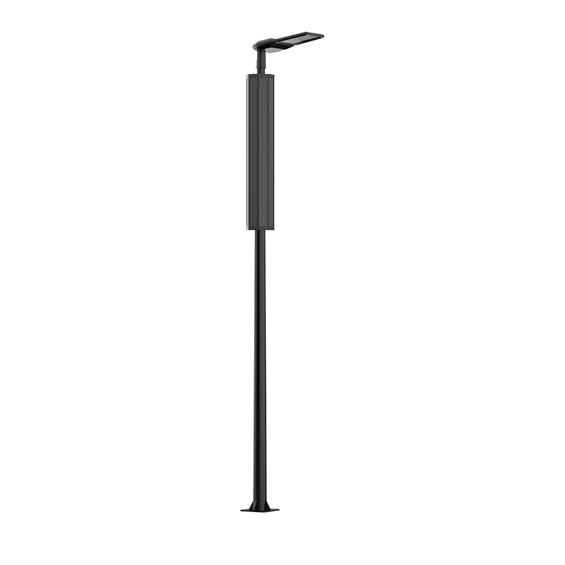 Panel solar plegable urbano para postes de luz